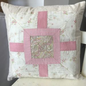 Coussin Patch Rose